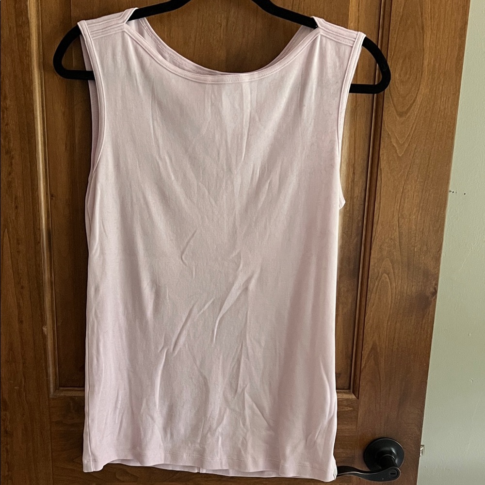 Eddie Bauer Pale Pink Scoop Neck Tank Top
